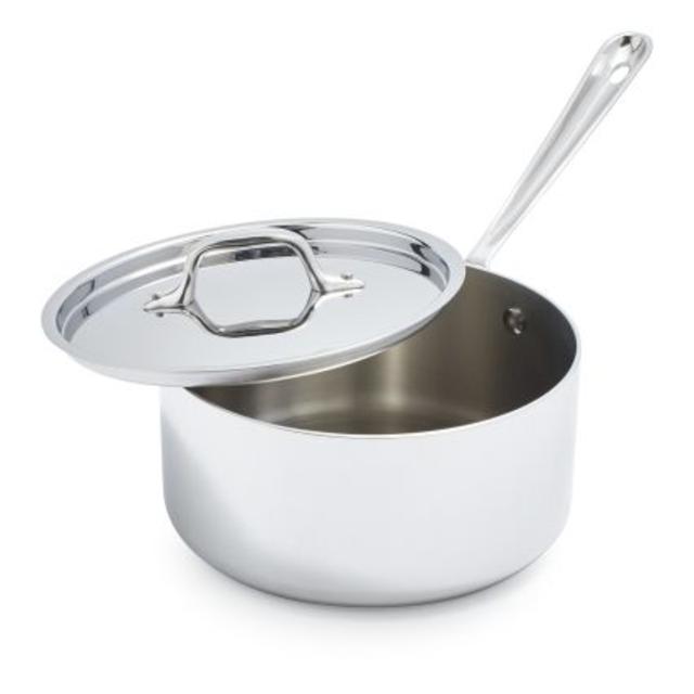All-Clad Stainless Steel Saucepans with Lids- 3 Qt.