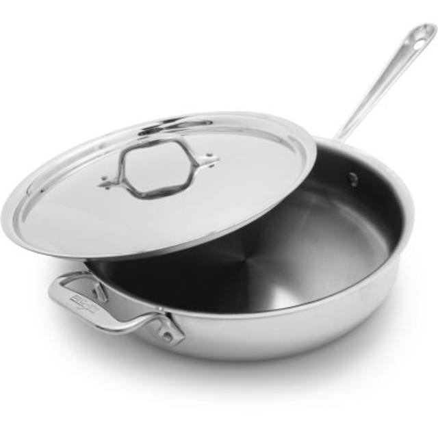 All-Clad® Covered Stainless Steel Sauté Pan- 3 Qt.