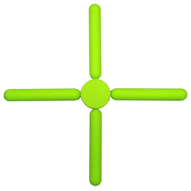 Zing Silicone Folding Trivet in Green