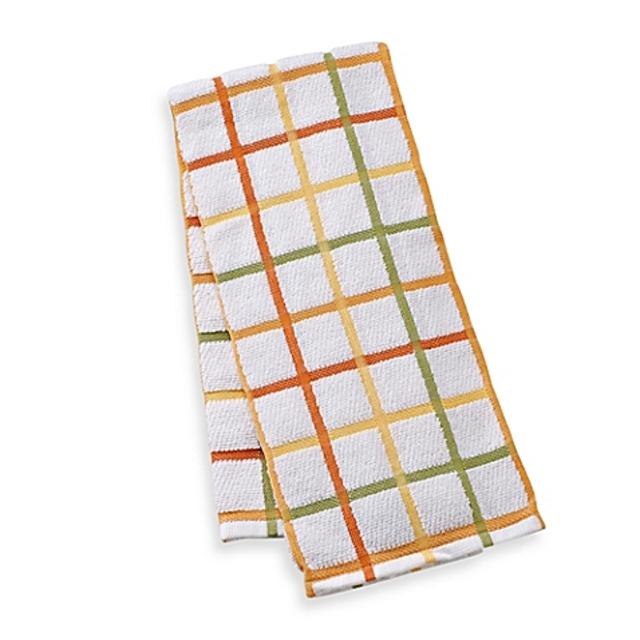 Kitchensmart® 18-Inch x 28-Inch Plaid Kitchen Towel in Garden