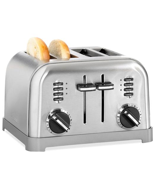 Cuisinart CPT-180 Toaster, 4-Slice Classic Brushed Chrome