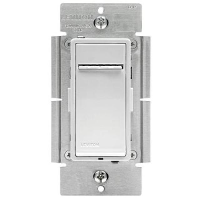 Z-Wave Controls 3-Way/Remote Scene Capable Locator Universal LED Dimmer - White/Ivory/Light Almond