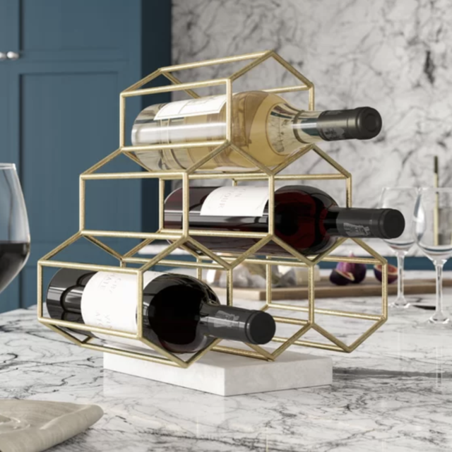 Gold Wine Rack