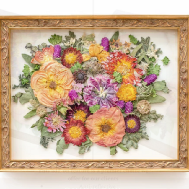 Pressed Floral Bouquet Preservation