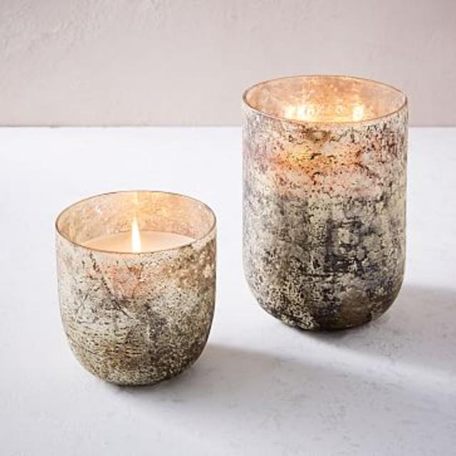 Antiqued Mercury Glass Scented Candles - M