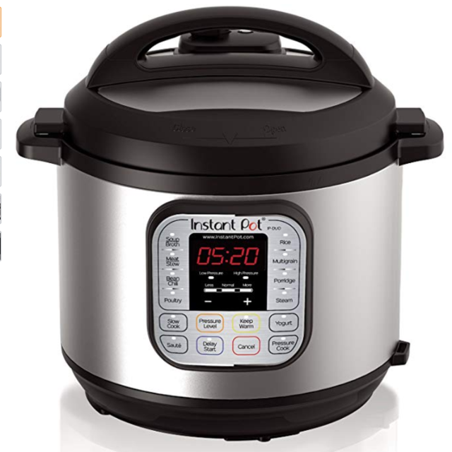 Instant Pot DUO60 6 Qt 7-in-1 Multi-Use Programmable Pressure Cooker, Slow Cooker, Rice Cooker, Steamer, Sauté, Yogurt Maker and Warmer