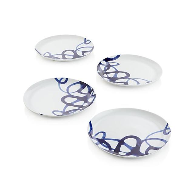 Set of 4 Como Swirl Dinner Plate