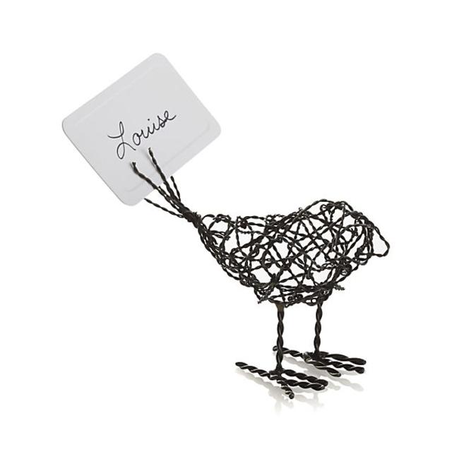 Wire Bird Place Card Holder
