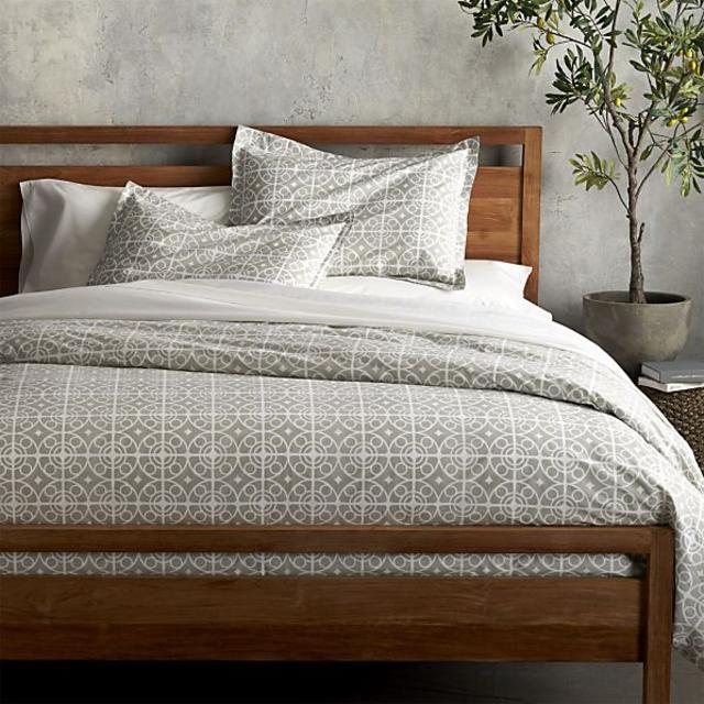 Taza Grey Full/Queen Duvet Cover