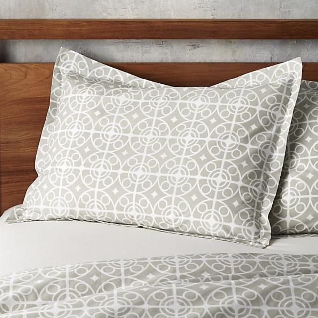 Taza Grey Standard Sham