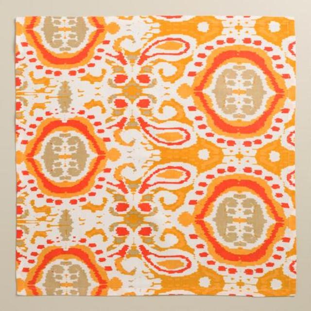 Coral Ikat Bungalow Napkins, Set of 4