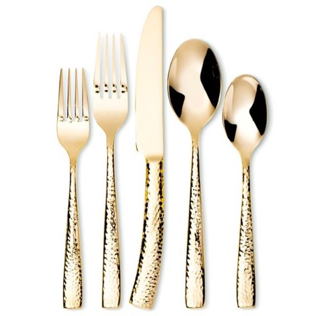 Threshold™ 5 Piece Arkita Flatware Set - Gold product details page
