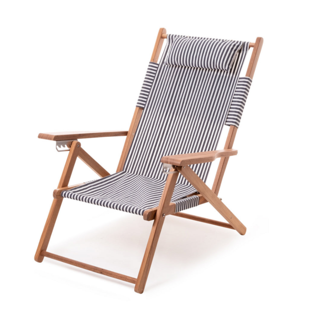The Tommy Chair - Lauren's Navy Stripe