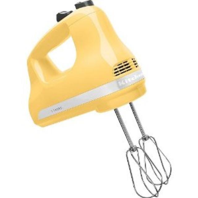 KitchenAid KHM512MY 5-Speed Ultra Power Hand Mixer, Majestic Yellow