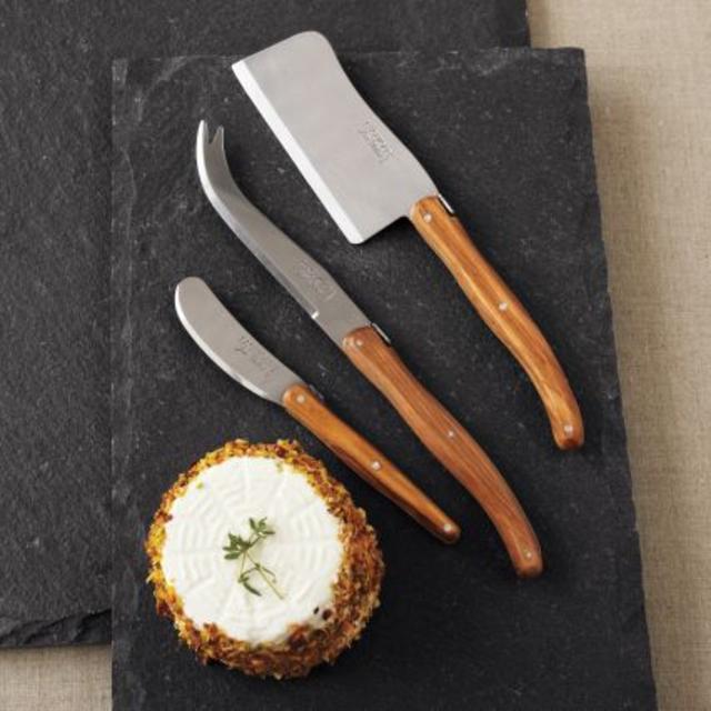 Dubost Olivewood 3 Piece Cheese Set