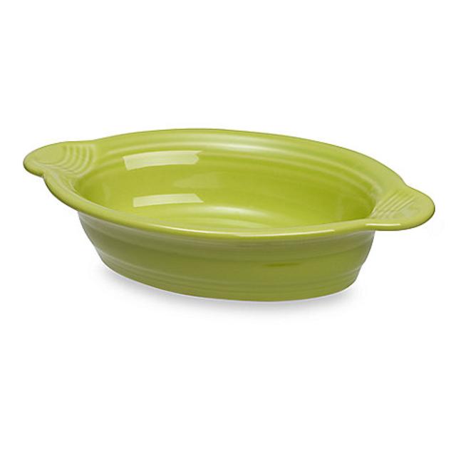Fiesta® 17 oz. Oval Individual Casserole Dish in Lemongrass