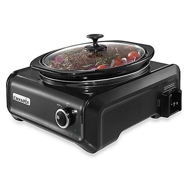 Crock-Pot® 3.5-Quart Oval Hook Up™ Connectable Entertaining System in Charcoal