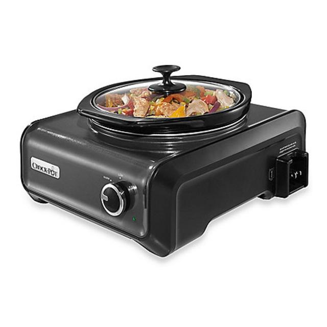 Crock-Pot® 2-Quart Round Hook Up™ Connectable Entertaining System in Charcoal