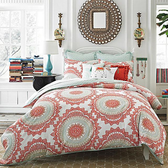 Anthology™ Bungalow 3-Piece Reversible King Comforter Set in Coral