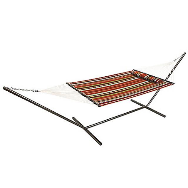 Hammock with Pillow in Spice Stripe