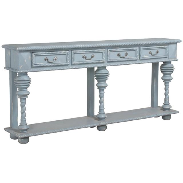 Coastal cottage blue console