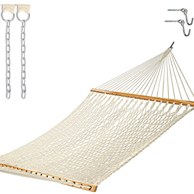 Traditional Hand Woven Cotton Rope Hammock