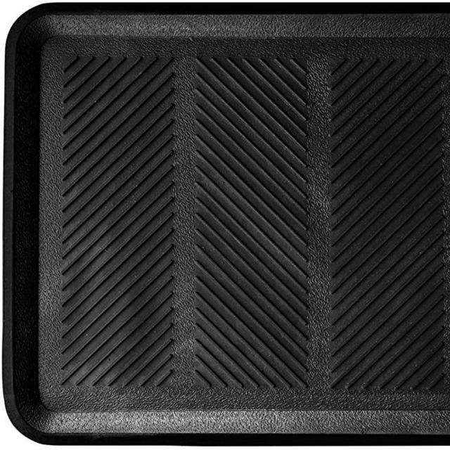 SafetyCare Rubber Shoe & Boot Tray - Multi-Purpose - 32 x 16 Inches - 1 Mat