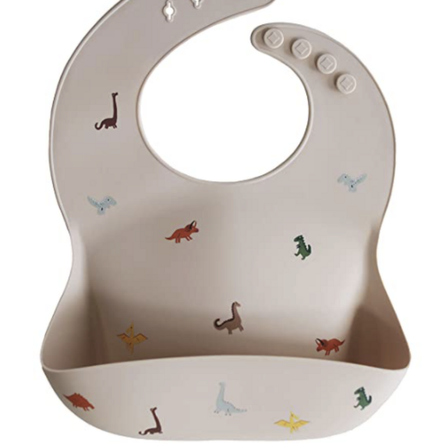 Mushie Silicone Baby Bib