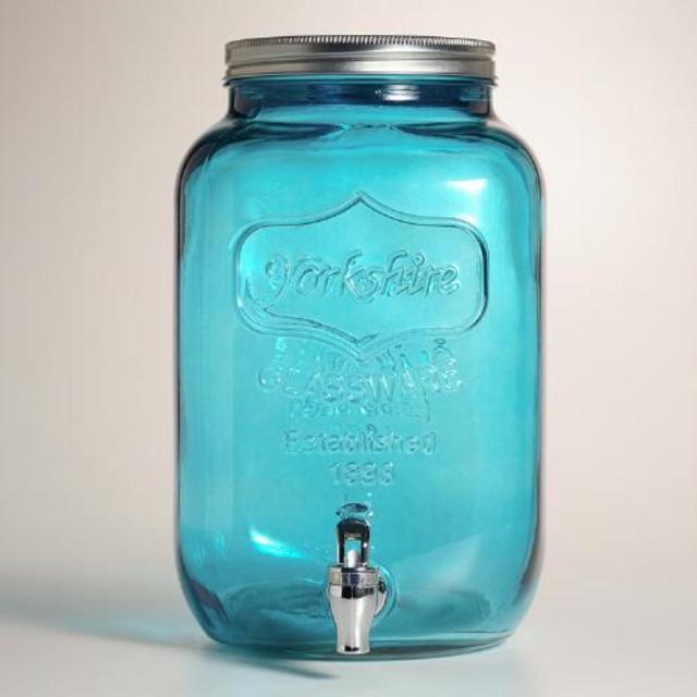 Blue Glass Yorkshire Dispenser