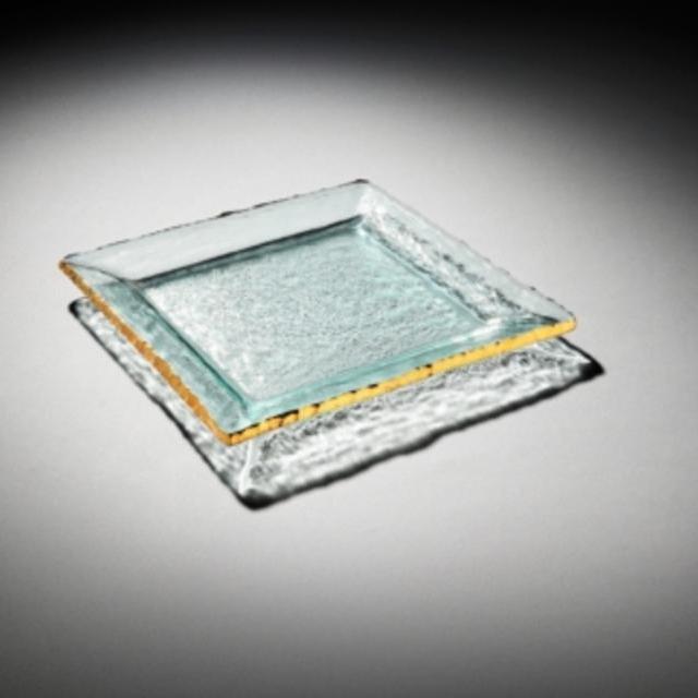 Annieglass Edgey ~ 12" square platter