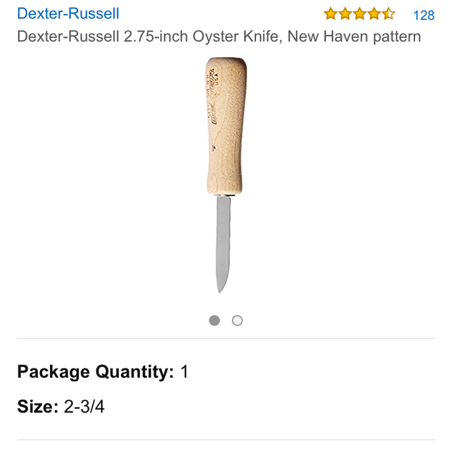 Dexter-Russell 2.75-inch Oyster Knife, New Haven pattern