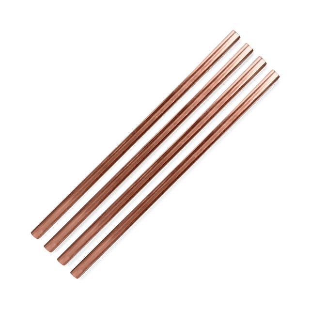 W&P Design5" Metal Straws, Set of 4