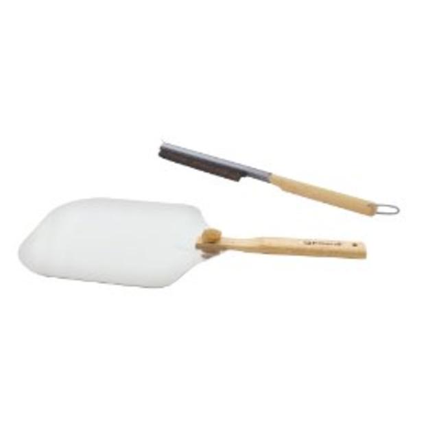 Pizzacraft Pizza Oven Accessories/Folding Peel & Stone Brush - PC0217