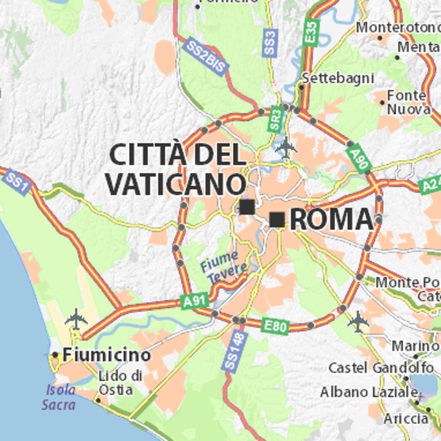 Flight from Sicily to Rome