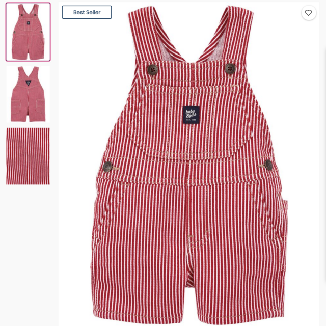 OshKosh Knit Denim Shortalls