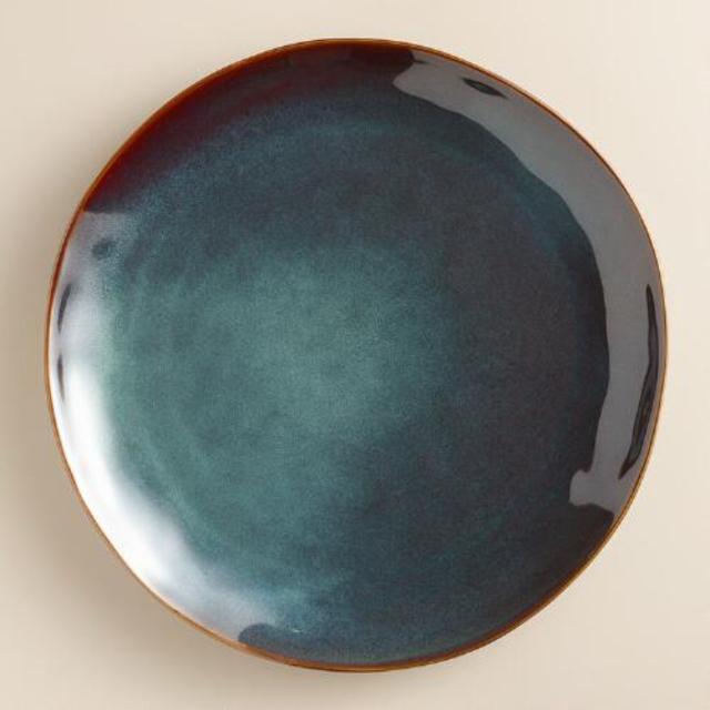 Indigo Organic Glaze Dinner Plates, Set of 2