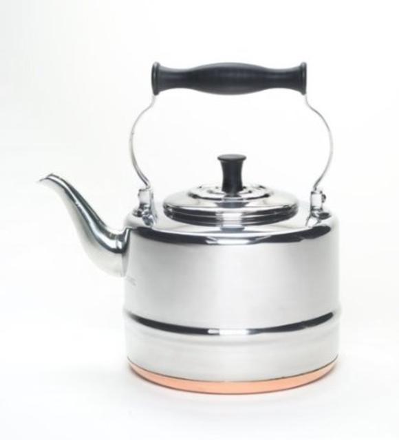 BonJour 2-Qt. Stainless Steel Classic Tea Kettle with Copper Bottom