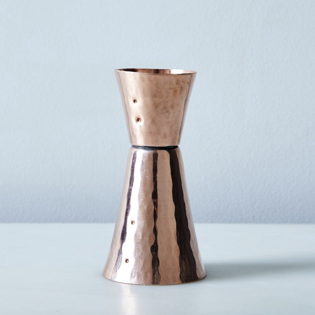 Hammered Copper Double-Sided Jigger
