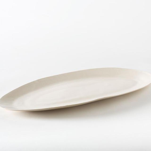 Brickett Davda Collection: White Oval Platter