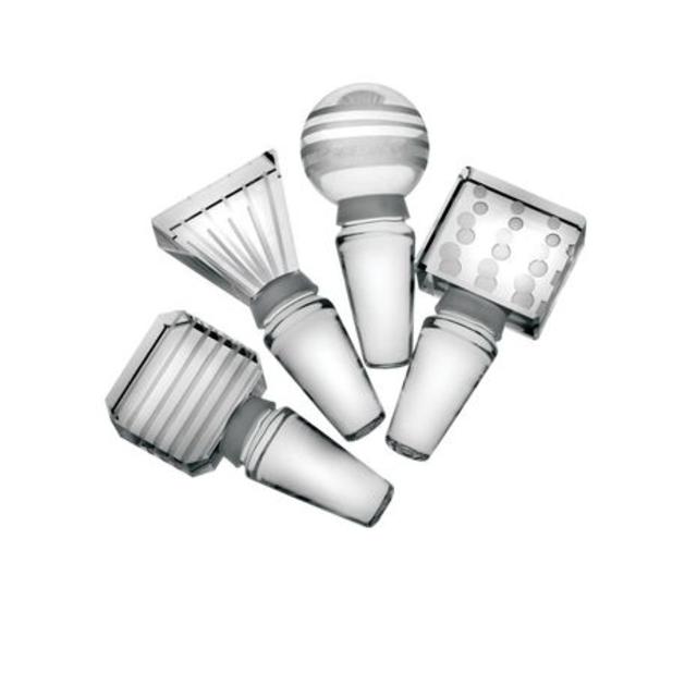 Cheers Glass Bottle Stoppers, Set of 4