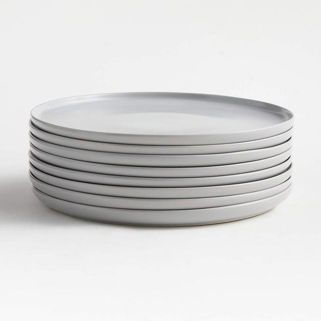 Wren Light Grey Dinner Plates, Set of 8