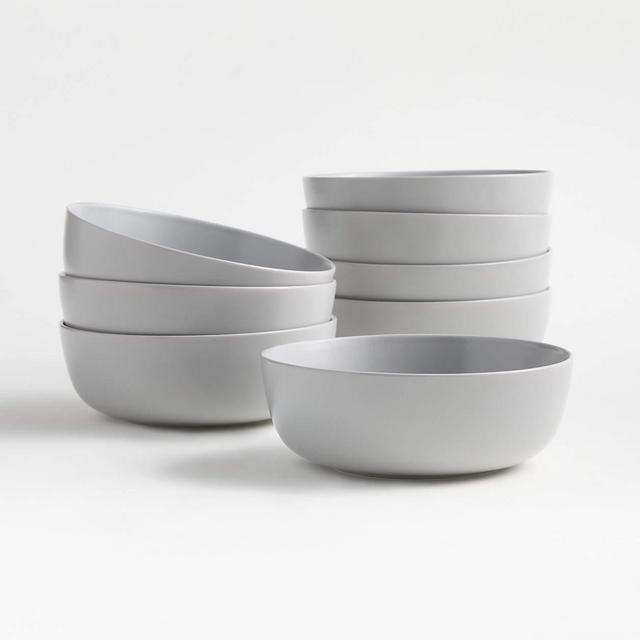 Wren Light Grey Bowls, Set of 8