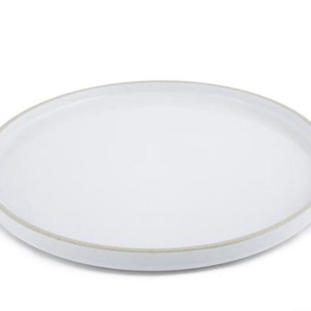 Hasami Porcelain Plate Large, Gloss Gray
