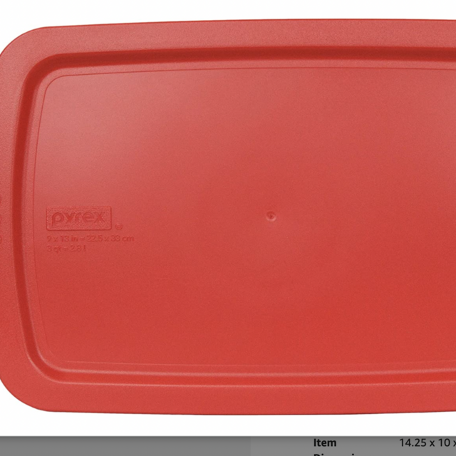 Pyrex Easy Grab Replacement Food Storage Lid