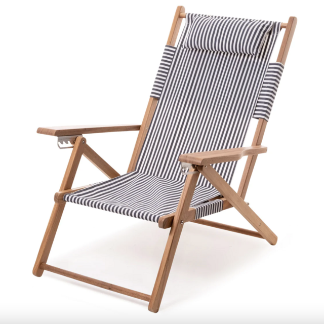 The Tommy Chair - Lauren's Navy Stripe