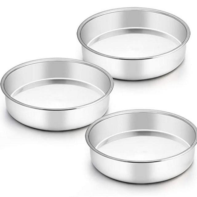 TeamFar 8 inch Cake Pans (Set of 3)