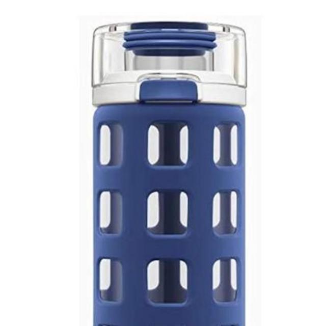 Ello Syndicate Glass Water Bottle with One-Touch Flip Lid