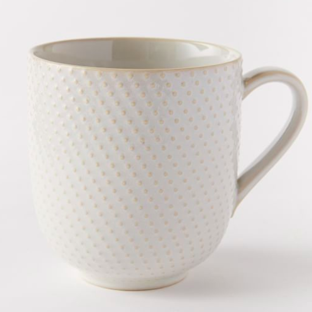 Textured Dinnerware Set - Mugs in Dots