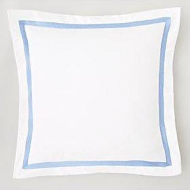 Matouk Lowell Euro Sham, Azure Blue