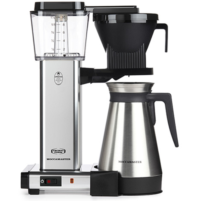 Technivorm Moccamaster 79312 KBGT Coffee Brewer, 40 oz, Polished Silver
